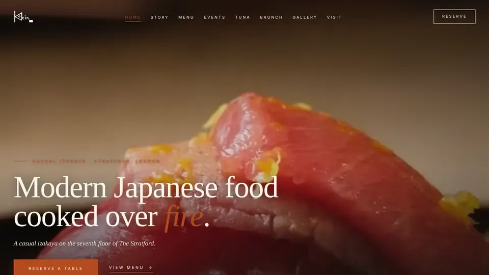 The new kokin.co.uk website
