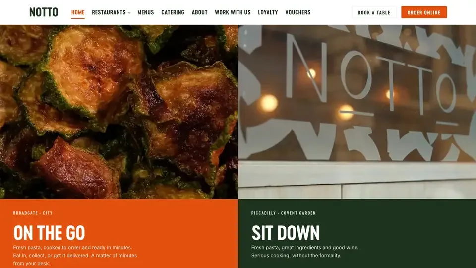 The new nottopasta.com website