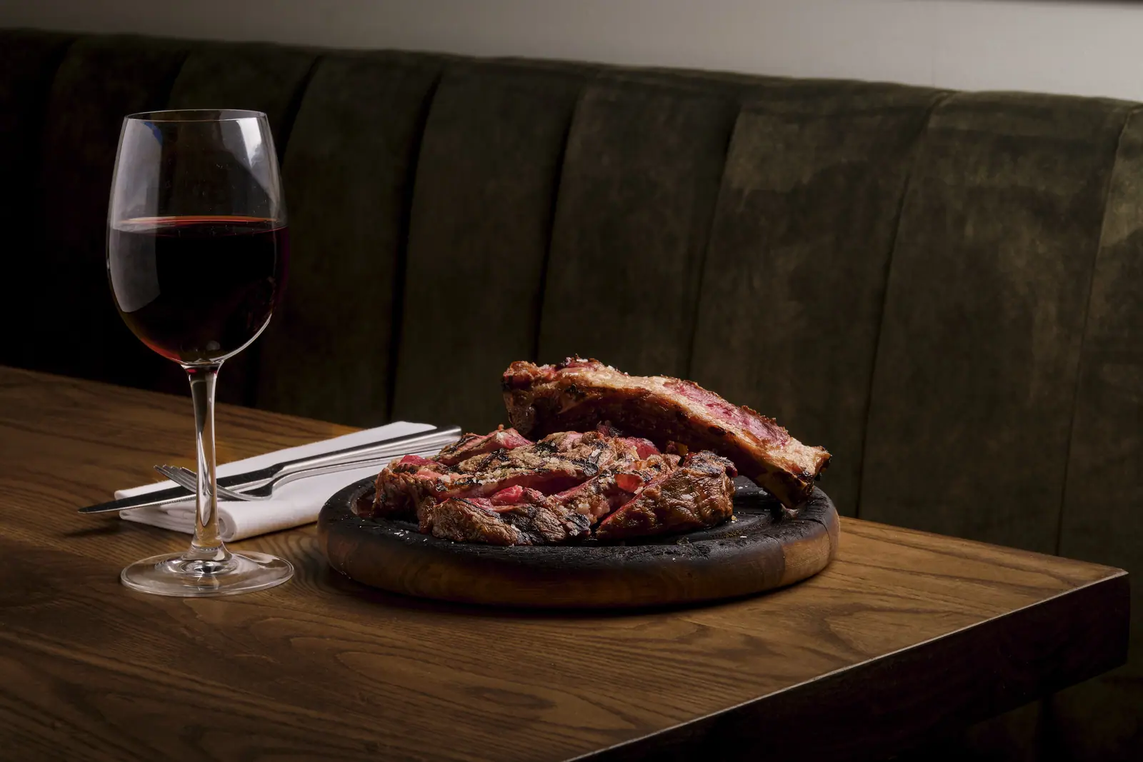 Steak and red wine
