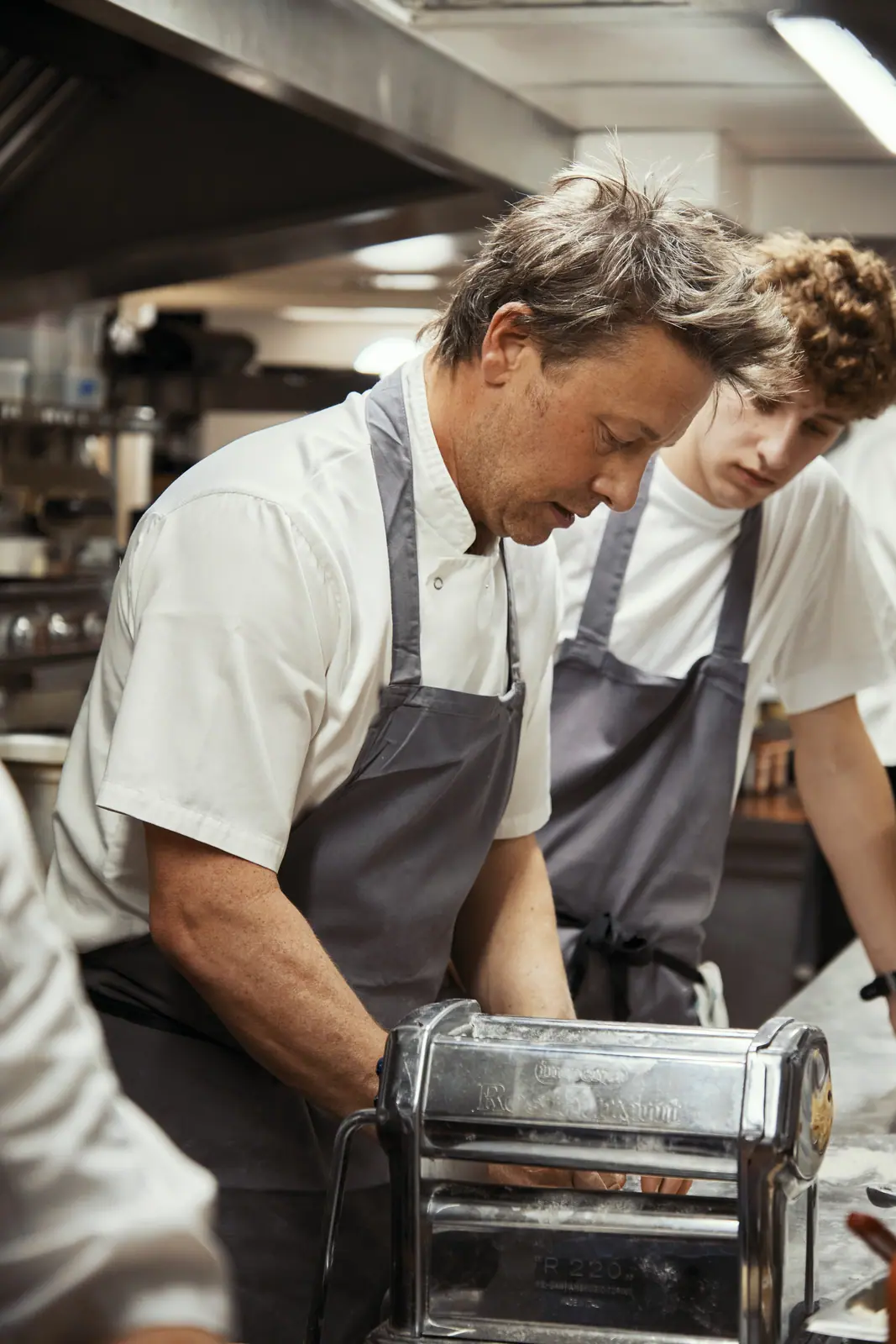 In the kitchen