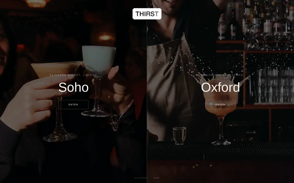 Website we built: Late-night cocktail bars, Soho and Oxford
